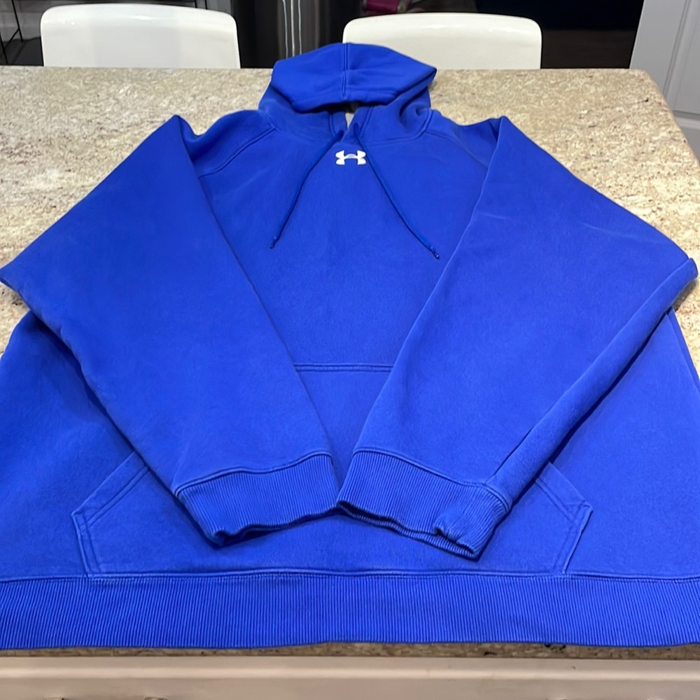 Blue Under Armour Hoodie Sweatshirt 2XL XXL